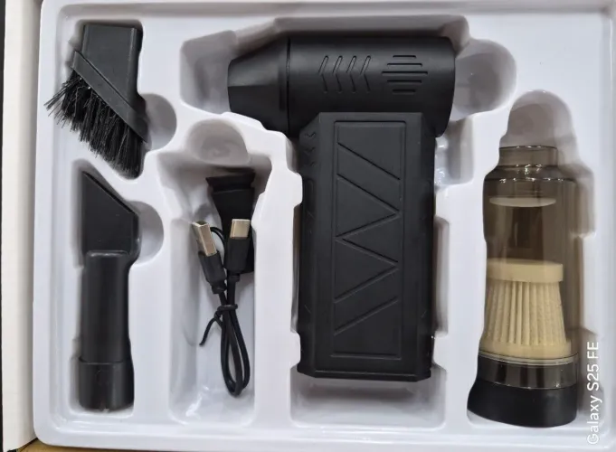MINI SOPRADOR/VENTILADOR/ASPIRADOR ELÉTRICO TURBO<br><br>? R$ 99,90
