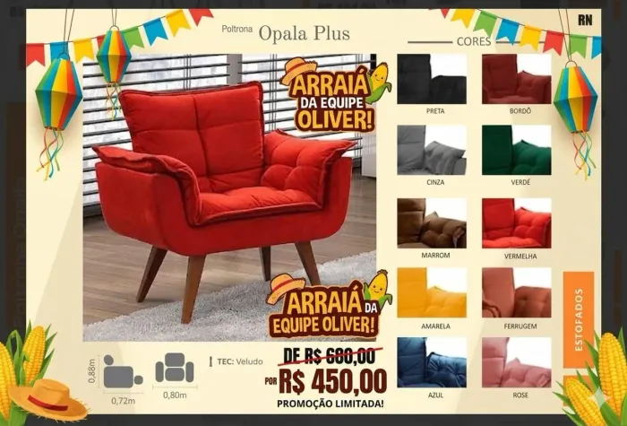 POLTRONAS CONFORTÁVEIS 