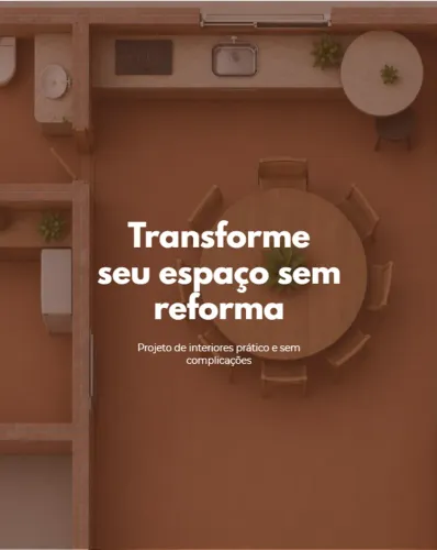 Projeto arquitetura e interiores - layout e ideia de ambiente