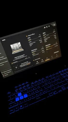 Notebook Gamer ASUS TUF F15 RTX 3050 i5-12500H 16GB SSD 768GB + Base RGB