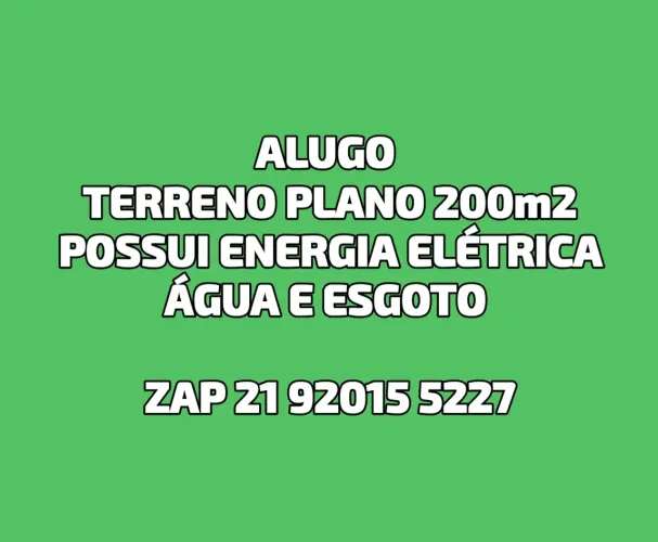 ALUGO TERRENO PLANO ESPAÇO 8X20 (direto c/proprietário)