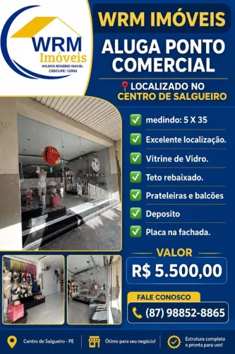 Loja no centro 