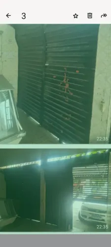 4 portas de aço para comércio com cada porta com 1,30 por 3 de altura