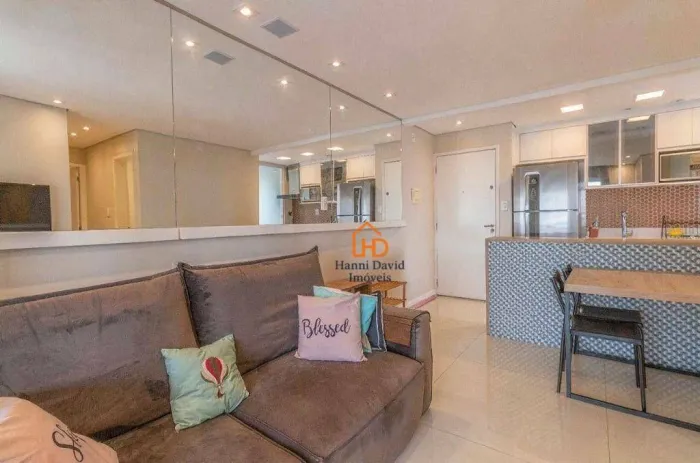 Locação de apartamento Mobiliado varanda gourmet 2 dormitórios 1 suíte 2 vagas lazer compl
