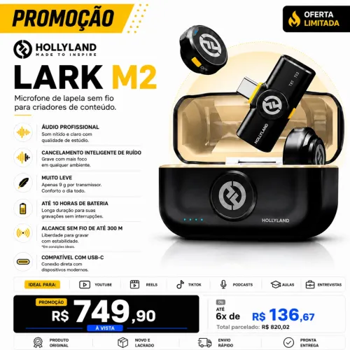 *NOVO* Hollyland Lark M2 LACRADO Pronto/Entrega