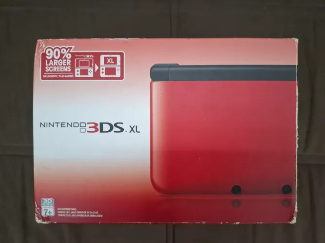 Caixa Original Nintendo 3DS XL Vermelho