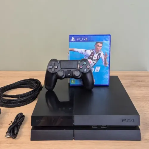Console Playstation 4 Fat | 1 Controle | 1 Jogo | Garantia