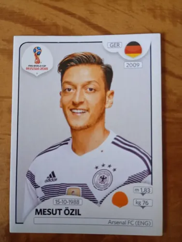 Figurinha Copa do Mundo 2018, Mesut Ozil, 447, Nova