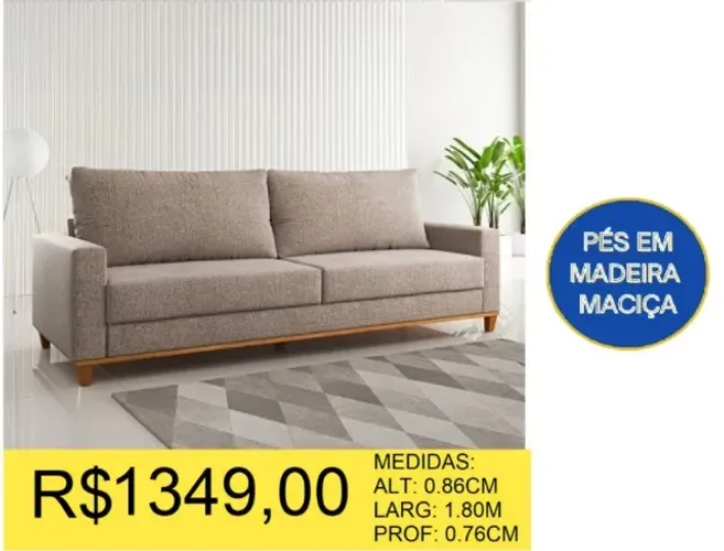 ESTOFADO LIVING A PRONTA -ENTREGA