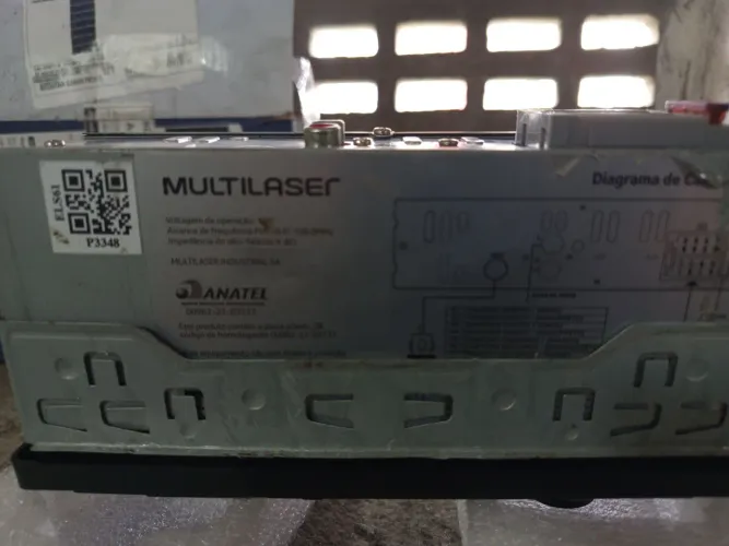 Rádio Multilaser com USB Aux e bluetooth 