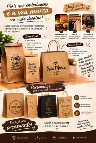 Sacos Kraft personalizados
