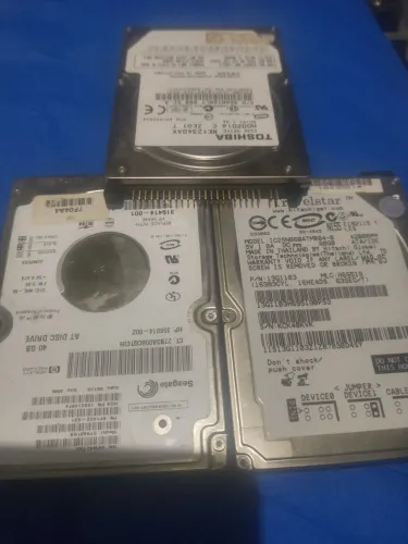 HD IDE notebook tenho de 40GB 60GB e 120GB valores no anunio 