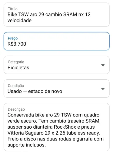 Tsw yukon tamanho 17