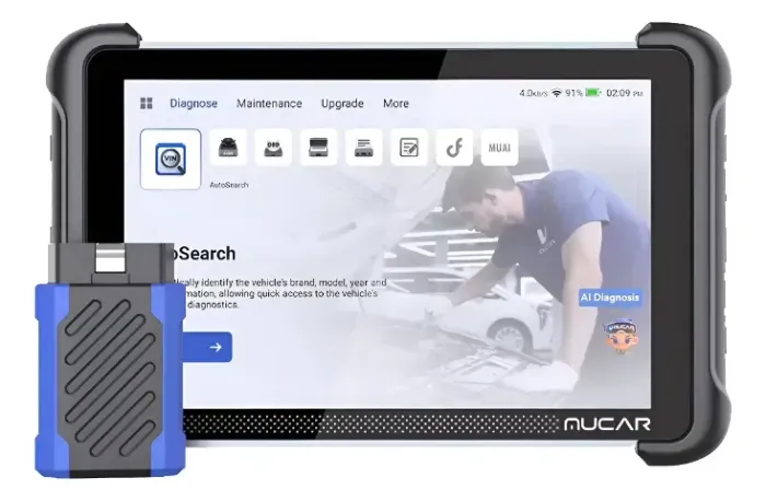 Scanner Automotivo Mucar 892bt Com Ia + 35 Serviços + Fca Br