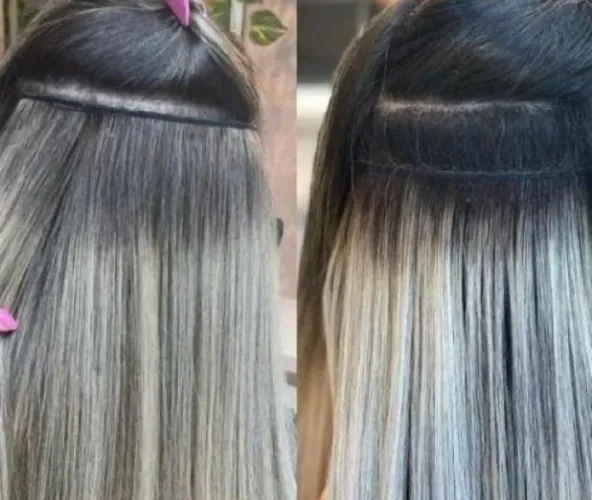 Manutenção fita adesiva mega hair
