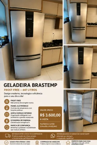 Geladeira Brastemp inverter 447l