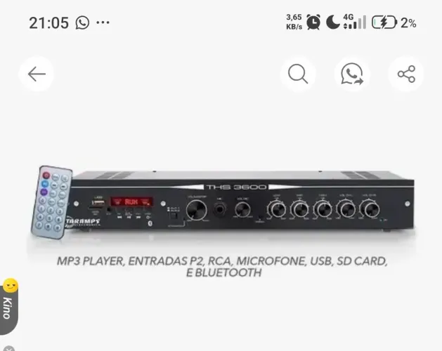 Amplificador de som 