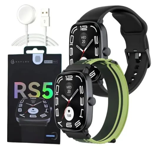 Haylou Rs5 Smartwatch 2.01 Amoled Screen Hd Bluetooth Call