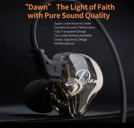 Fone KZ Dawn Hi-Fi - Novo e Lacrado