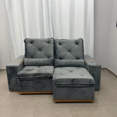 MARAVILHOSO SOFÁ RETRÁTIL RECLINÁVEL 2,00