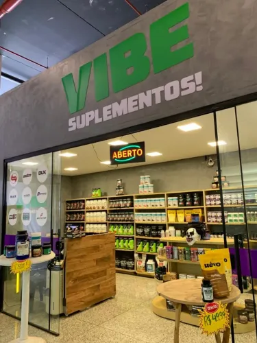 ESTRUTURA COMPLETA - PRATELEIRAS E CENTRAL - PRODUTOS NATURAIS E SUPLEMEN