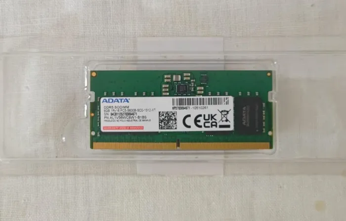 Memória RAM 8GB DDR5 Adata 5600MHZ (NUNCA USADA)