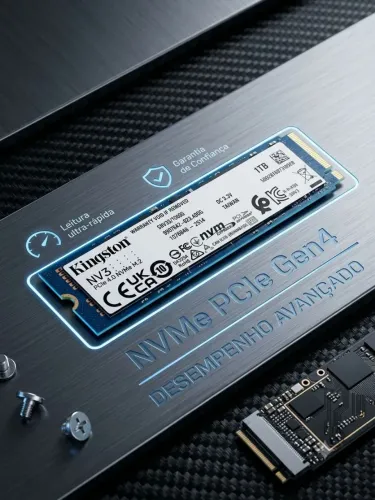 SSD M.2 NVMe Kingston NV3 1TB PCIe 4.0 - usado (Excelente Desempenho)