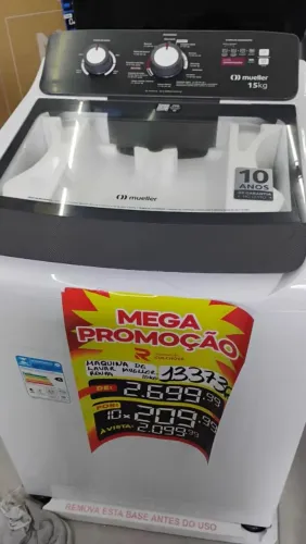 Máquina de lavar roupa 15kg Mueller