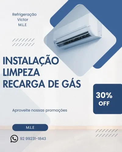 Serviços de Limpeza e  instalação de ar condicionado split (0917)