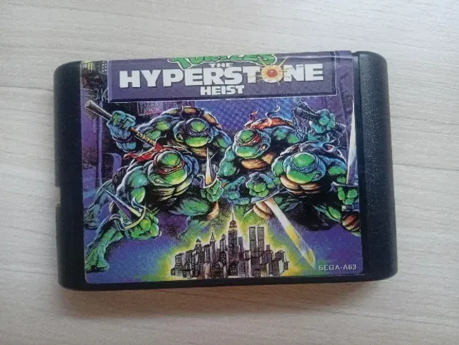 Lote 3 Cartuchos Mega Drive - Turtles Hyperstone (Tartarugas) + Little Mermaid + Lion Kin