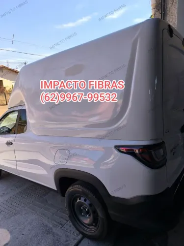 Capota baú de fibra para Saveiro/Strada