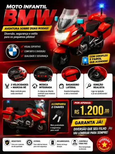 Vendo moto elétrica infantil para criança até 3 até 8 anos