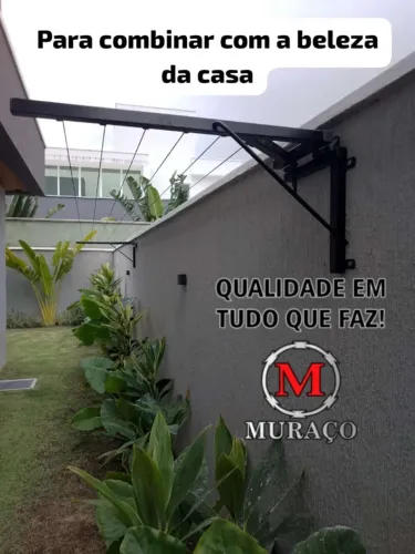 Varal para roupas retrátil e moderno