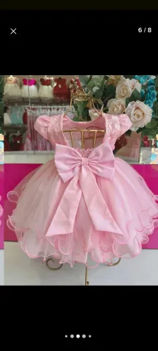Vestido jardim encantado e tiara tamanho (G).