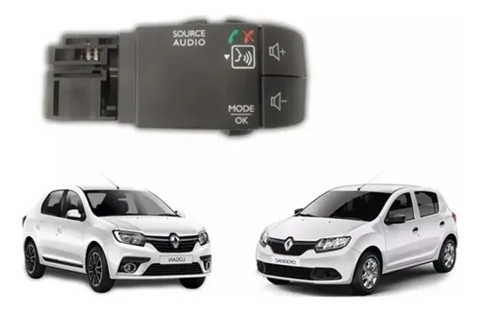 Comando Som Viva Voz Volante Sandero/logan 2014/19 Original