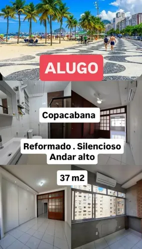Alugo . Sala e quarto / Loft . Copacabana Condomínio do Edifício Imperial