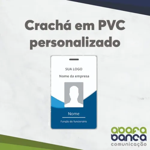 9 Crachás em PVC personalizados