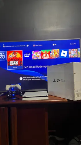 Ps4 + 2 controles + caixa completo