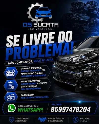 COMPRAMOS CARRO BATIDO, AVARIADO OU DOC ATRASADO