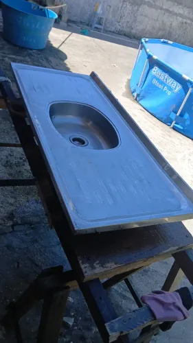 Pia de cozinha inox para desapegar apenas 120