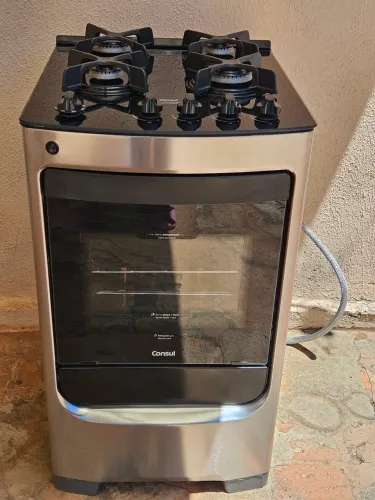 Fogão Consul Inox Mesa de Vidro