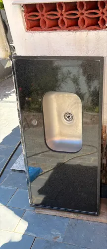 Pia Granito São Gabriel + Torneiras Docol