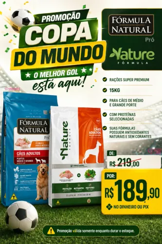 ração Super Premium 15kg em super promoção 