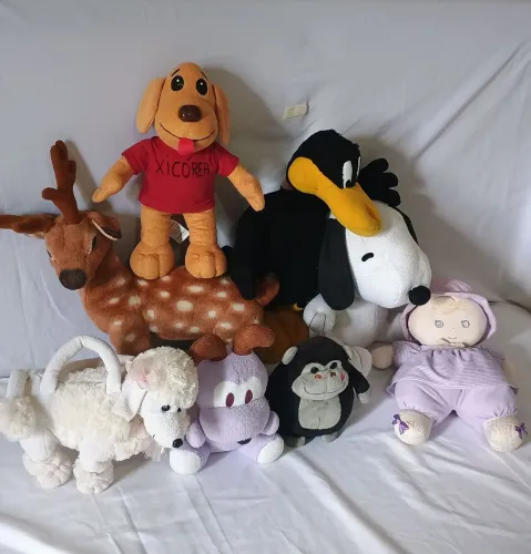 Lote de pelúcias antigas