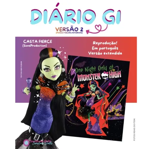 Diário Casta Fierce - Monster High Boneca