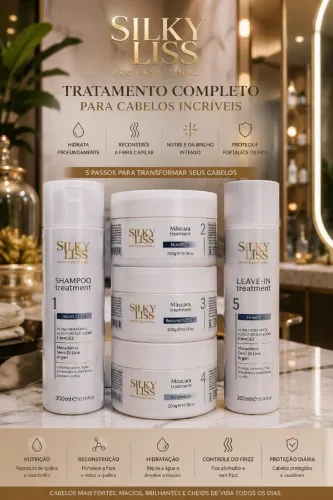 Kit cronograma capilar, completo para tratar seus cabelos com resultado de salão.