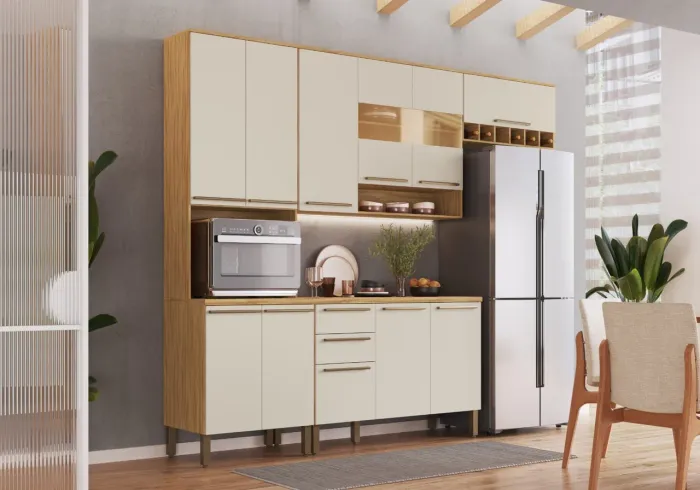 Cozinha Napoli 04 Peças 100% MDF - Entrega Imediata;