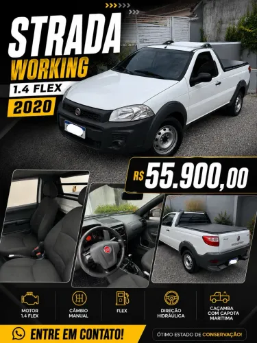 Fiat Strada Working Hard 1.4 Fire Flex 8V CS 2020