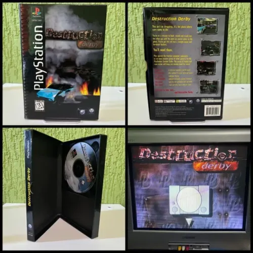 PS1: Destruction Derby (long box, original,sem manual) 