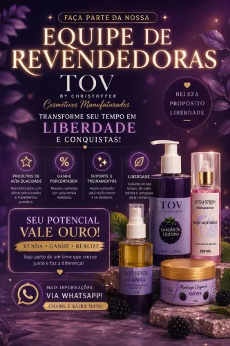 Seja parte da equipe de revendedores TOV By Christoffer | ganhe comissão por venda